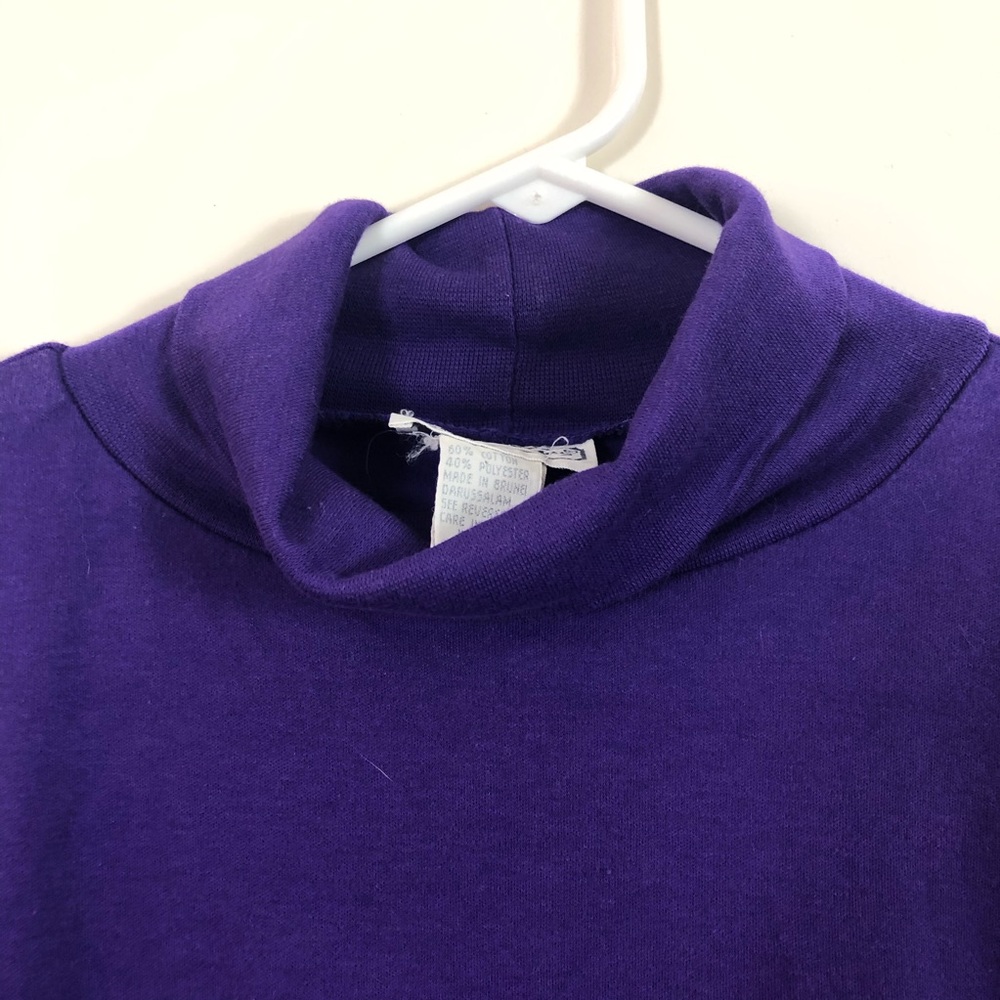 ✨Elles Belles Purple Turtleneck Sweater✨ - Picture 3 of 5